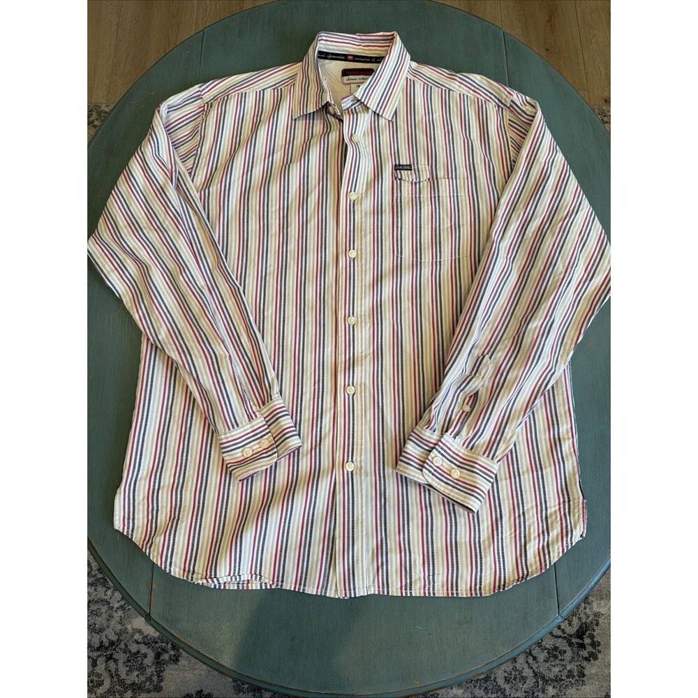 Vintage Y2K Ecko Unltd Striped Button Down Shirt Men’s L Streetwear